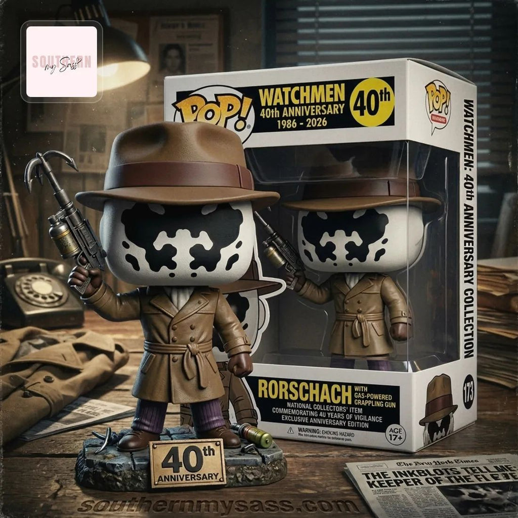 Watchmen Rorschach 40th Anniversary 2026 Collector’s Pop Figure Doll