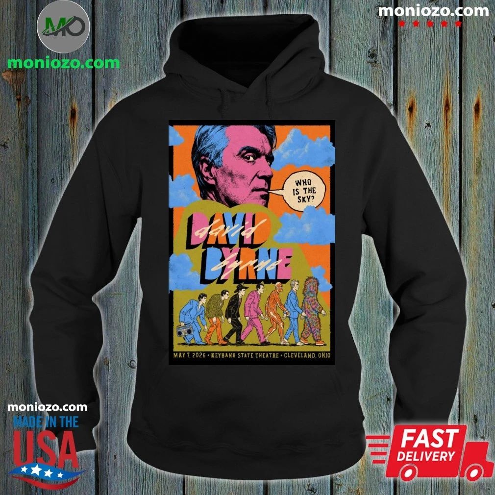 Original David Byrne May 7 2026 KeyBank State Theatre at Playhouse Square in Cleveland OH Poster Shirt