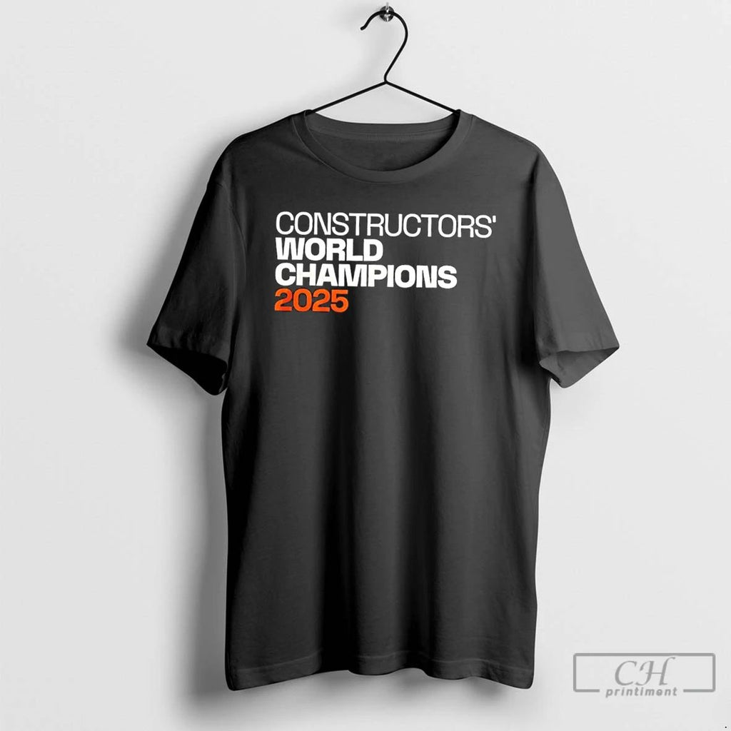 Classic Mclaren Formula 1 Team 2025 Constructors Champions 2 Sided T Shirts Hoodie Longsleeve
