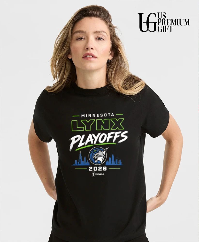 Minnesota Lynx Black 2026 WNBA Playoffs Skyline City shirt
