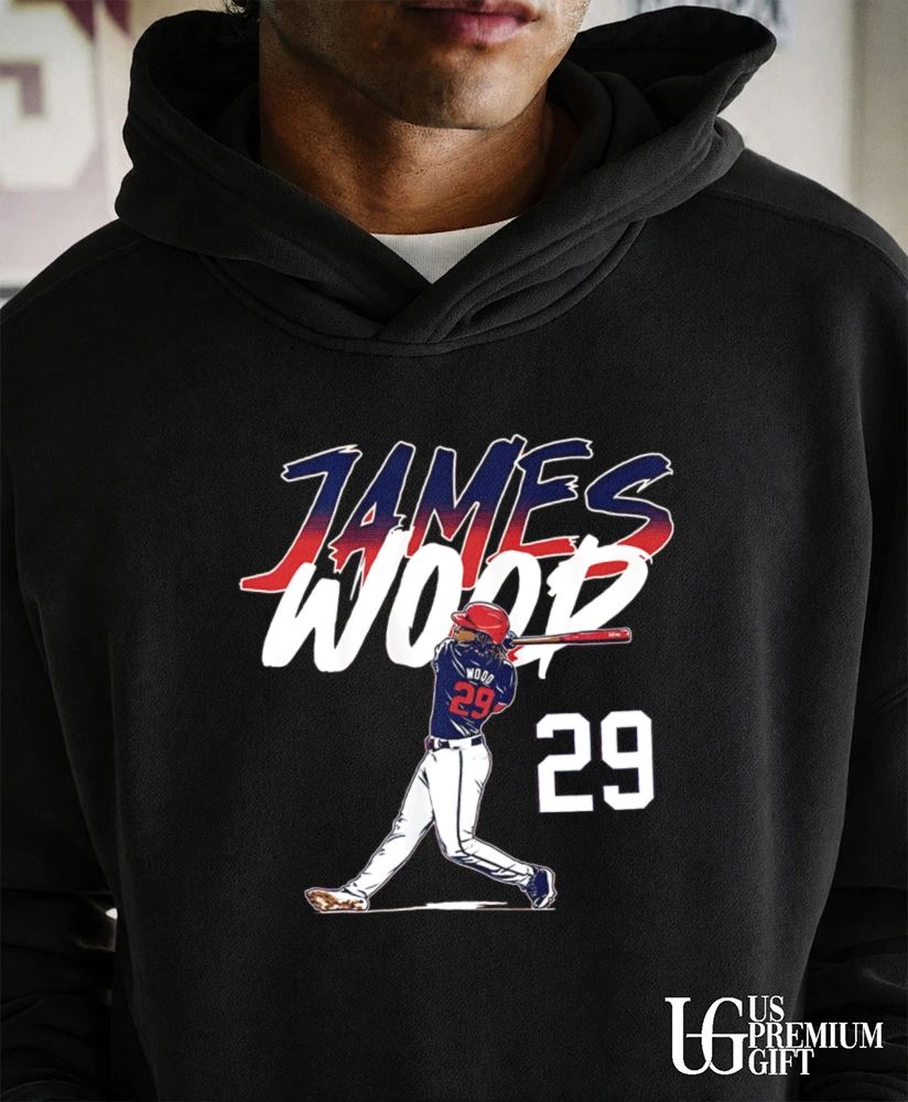 James Wood Washington Nationals baseball slugger swing number shirt