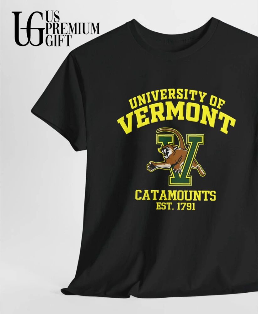 University Of Vermont Catamounts Est 1791 logo shirt