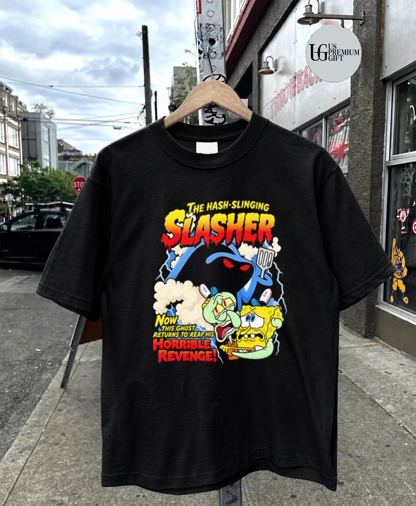 Hash-Slinging Slasher and Squidward Revenge shirt