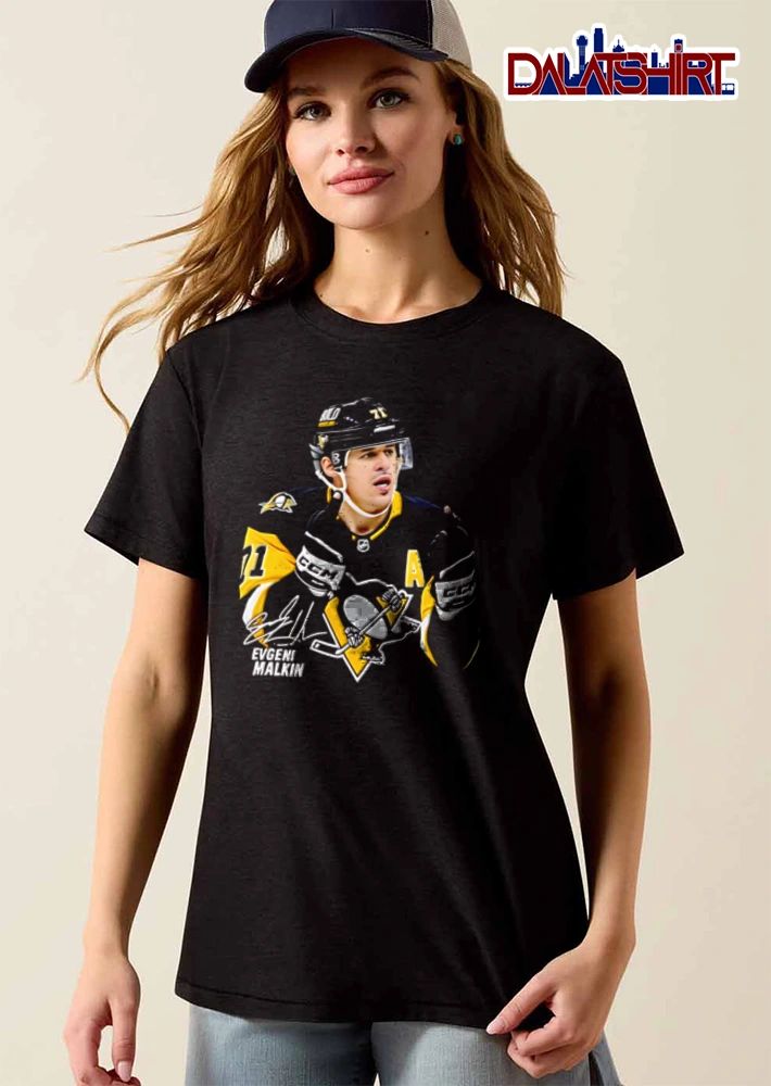 Pittsburgh Penguins Evgeni Malkin 71 hockey player giving middle fingers shirt