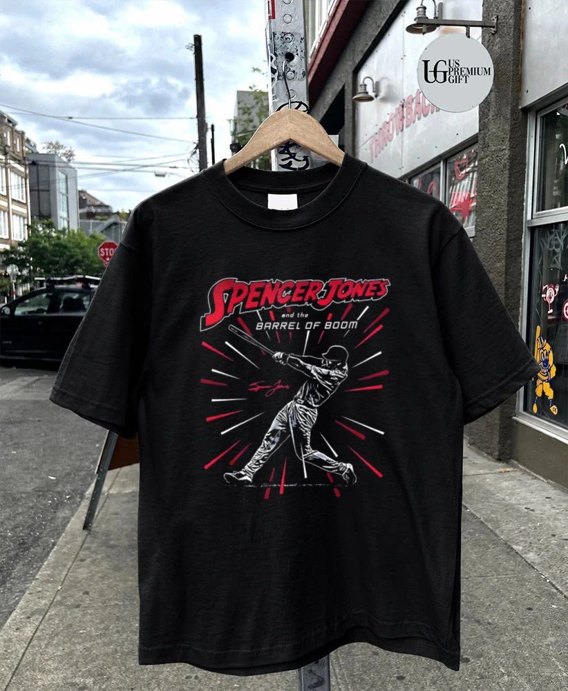 Spencer Jones and The Barrel Of Boom New York Yankees baseball shirt