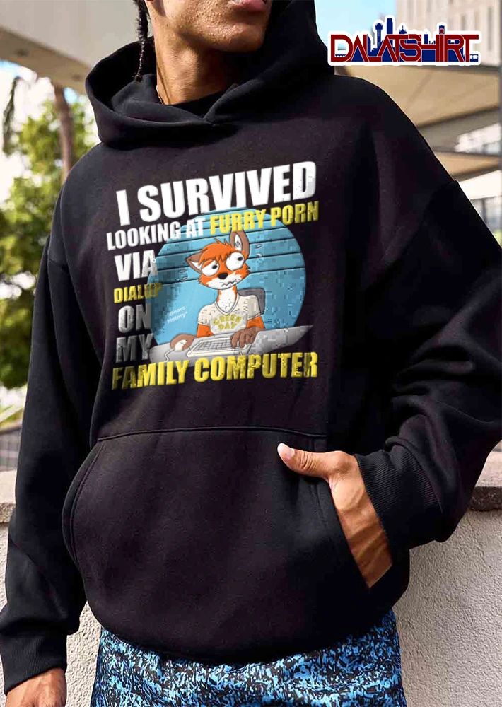 Green Day I Survived Looking At Furry Porn Via Dialup On My Family Computer shirt