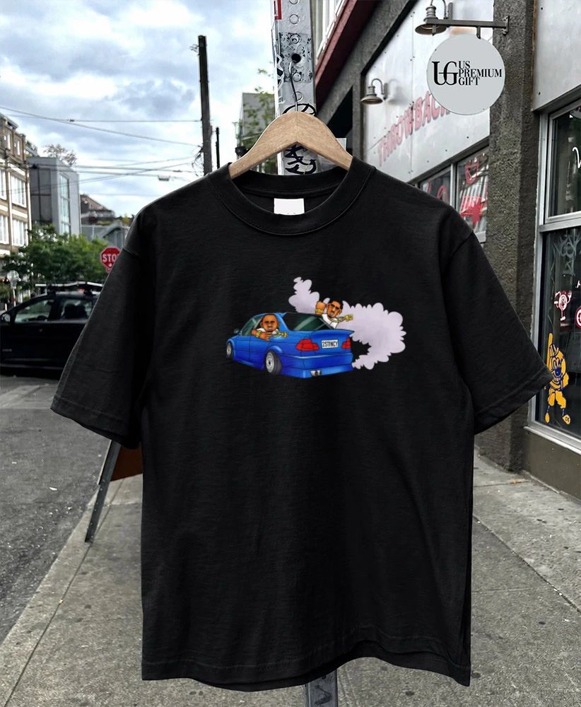 2Stincy Cartoon Car Drifting Streetwear shirt