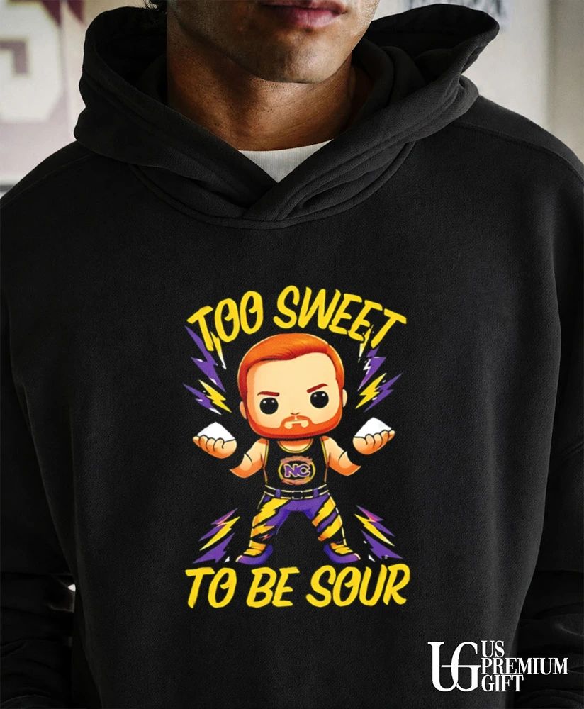 Landon Shugars Too Sweet to Be Sour caricature shirt