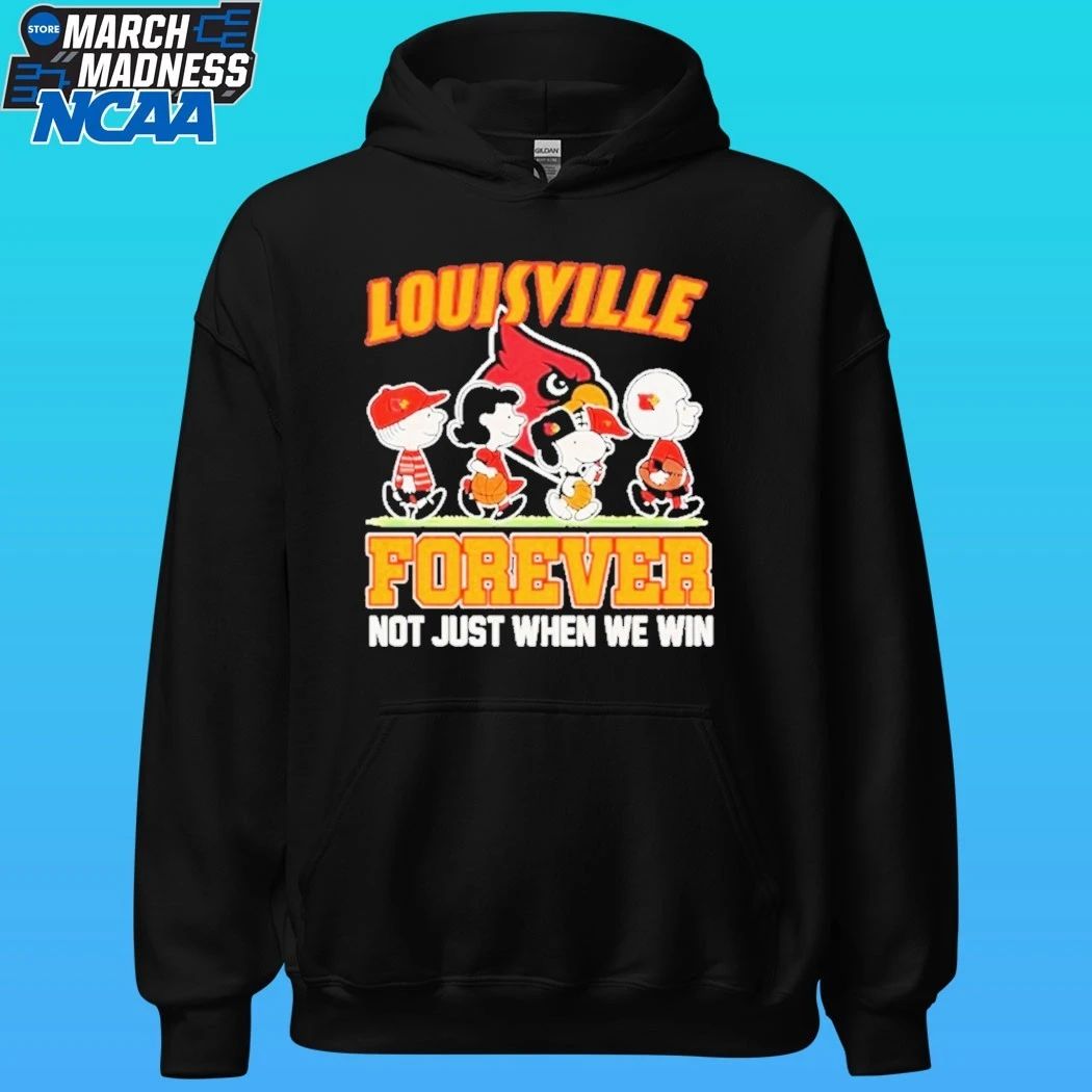 Peanuts Friends Louisville Cardinals Forever Not Just When We Win Shirt