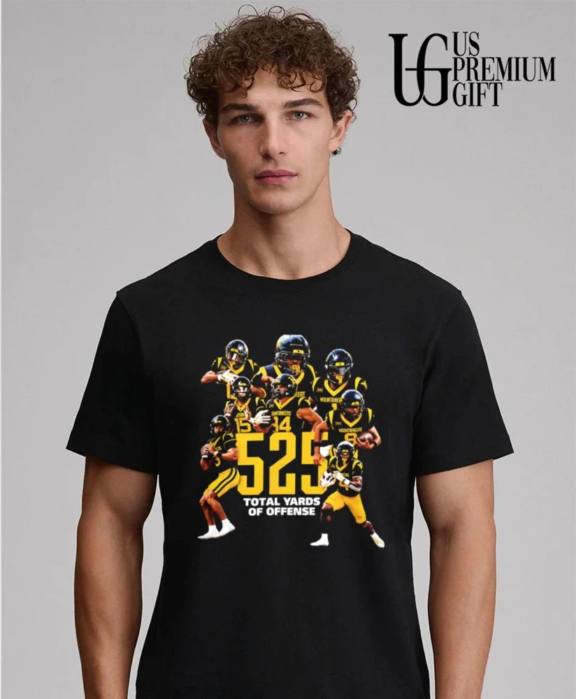 Virginia Mountaineers 525 Total Yards of Offense West shirt