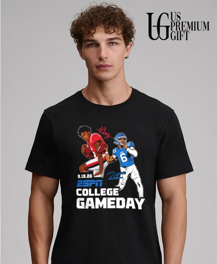 Ole Miss Football 2026 ESPN College Gameday Week 3 portrait signature shirt