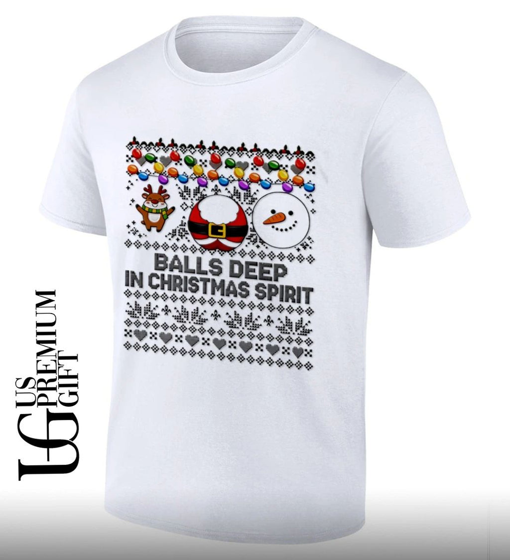 Balls Deep In Christmas Spirit ugly ’26 Christmas shirt