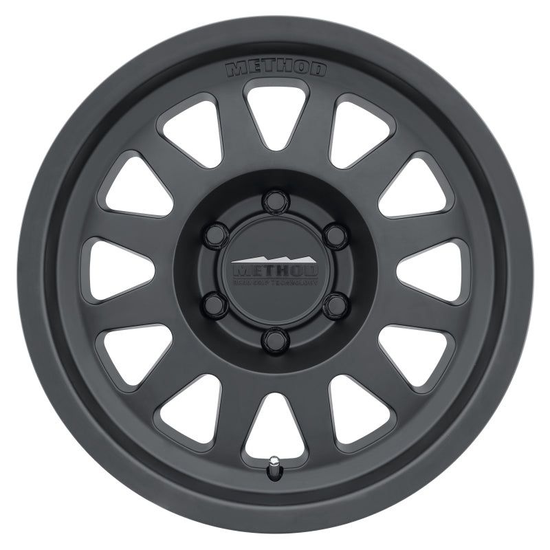 Method MR704 17×8.5 0mm Offset 8×6.5 130.81mm CB Matte Black Wheel