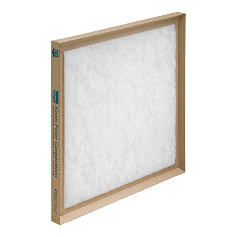 16x16x1 Koch Disposable Fiberglass Panel Filter 274-160-160 (12 Filters)