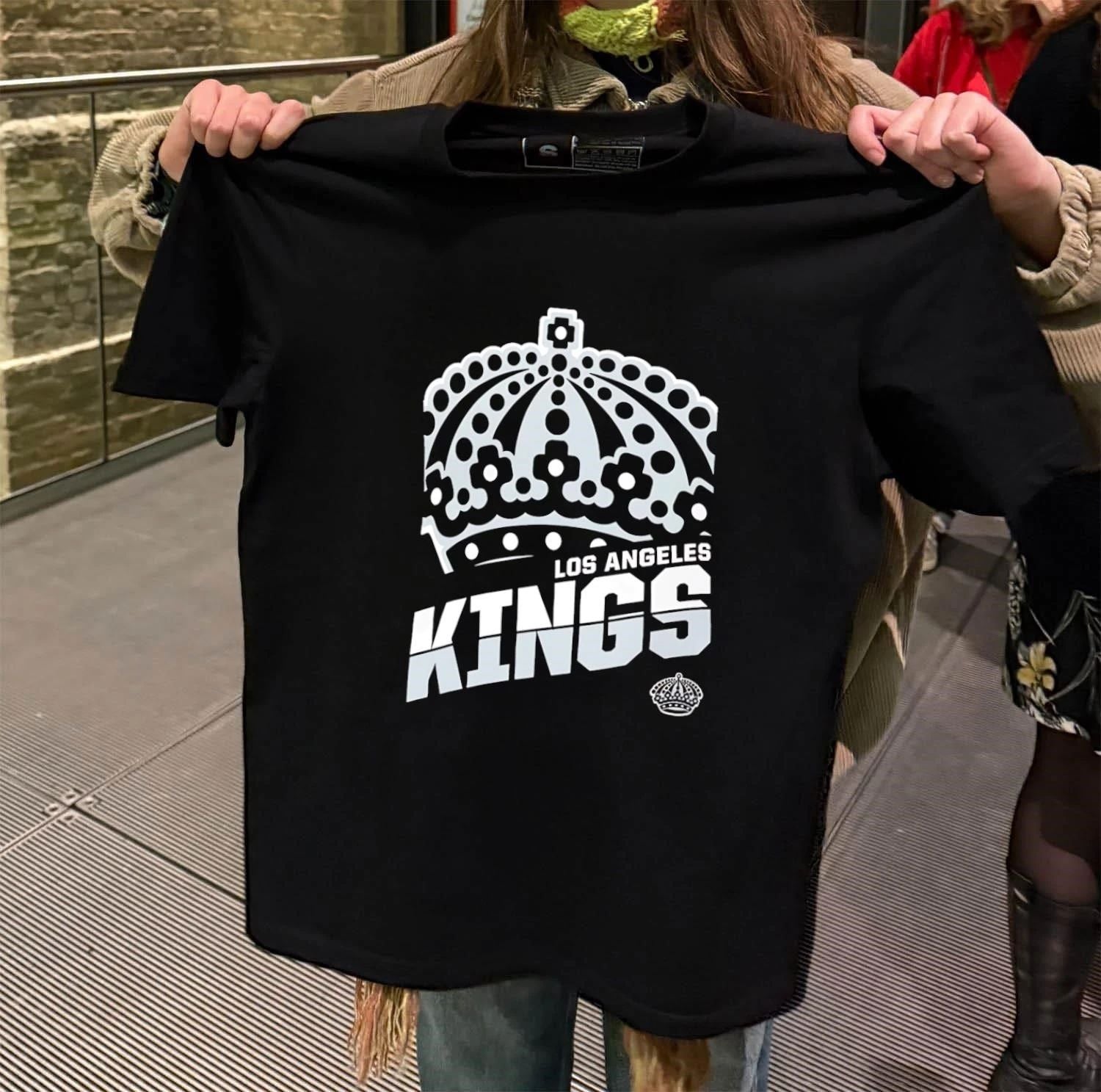Los Angeles Kings Silver Crown Logo Heritage Sports shirt
