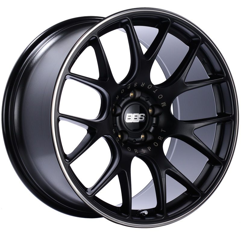 BBS CH-R 20×10.5 5×120 ET35 Satin Black Polished Rim Protector Wheel -82mm PFS/Clip Required
