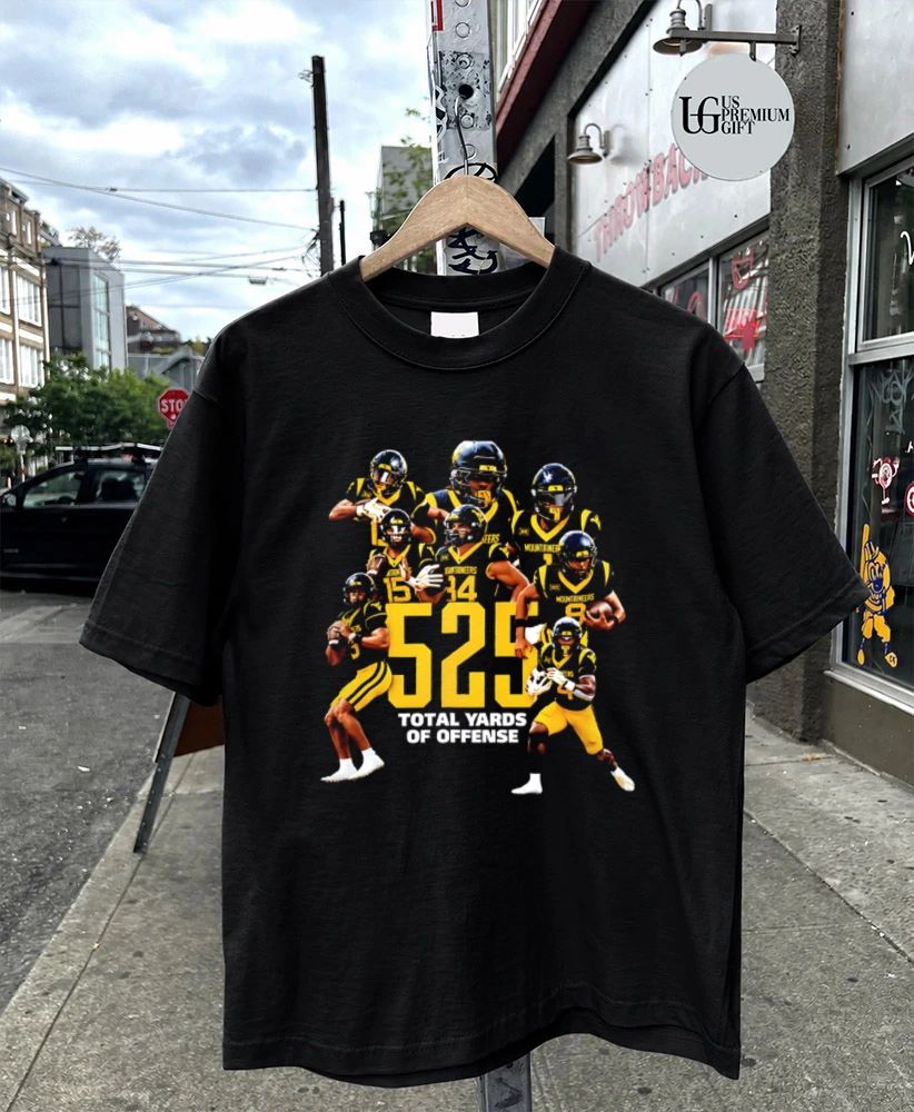 Virginia Mountaineers 525 Total Yards of Offense West shirt