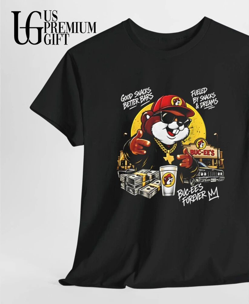 Buc-ee’s Rap Hip Hop meme bootleh tee good snack better bars fueled by snacks shirt