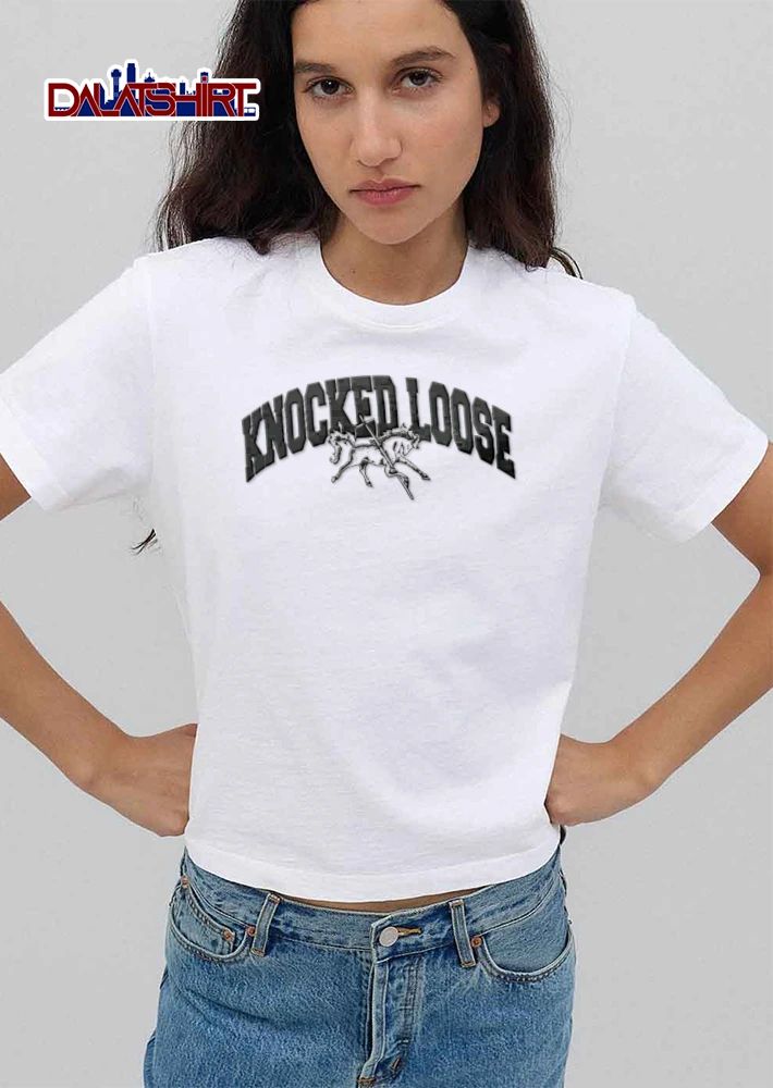 Knocked Loose horse impaled by cross illustration shirt