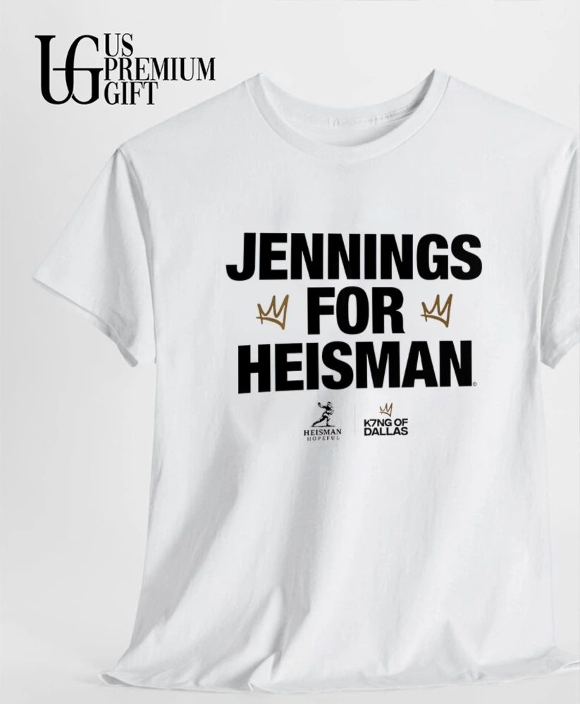 Kevin Jennings For Heisman SMU Mustangs football K7ing of Dallas shirt