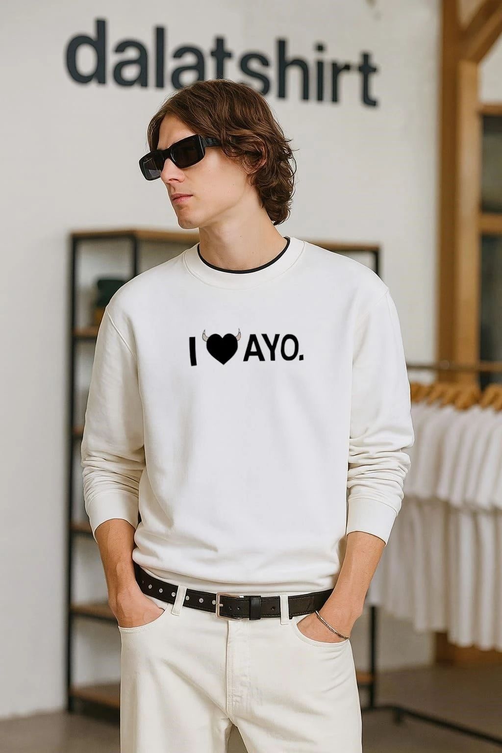 I Heart Ayo Horned Black Heart Minimalist shirt