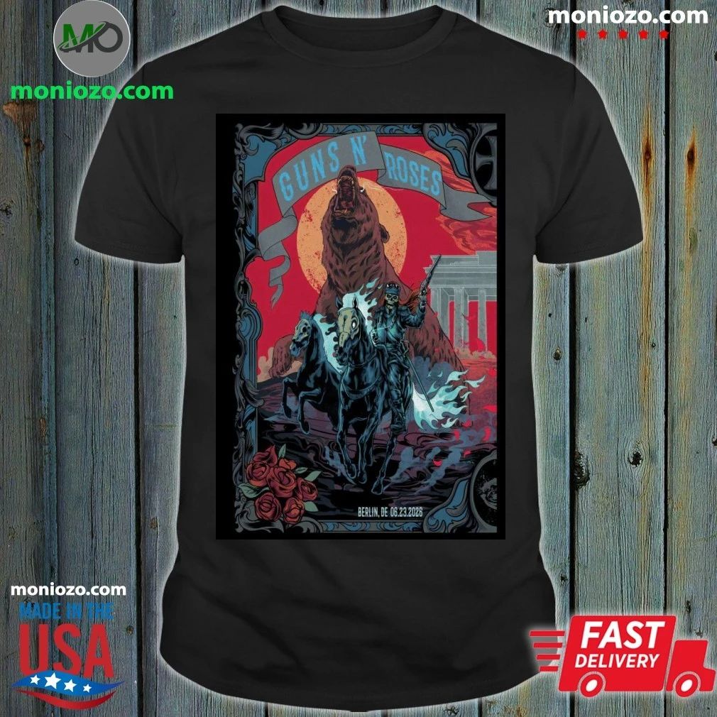 Original Guns N’ Roses Uber Arena Berlin, DE 6 23 2026 Poster Shirt