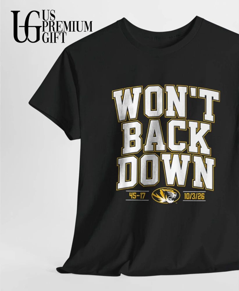 Won’t Back Down Missouri Tigers football 2026 shirt