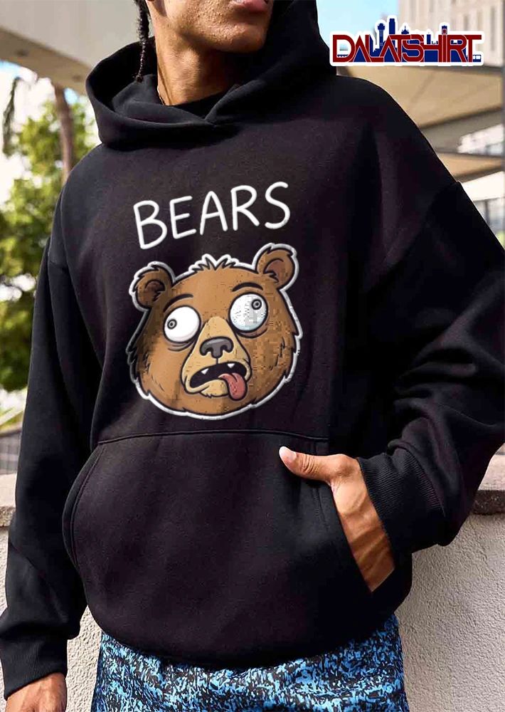 Chicago Bear head tongue out meme shirt