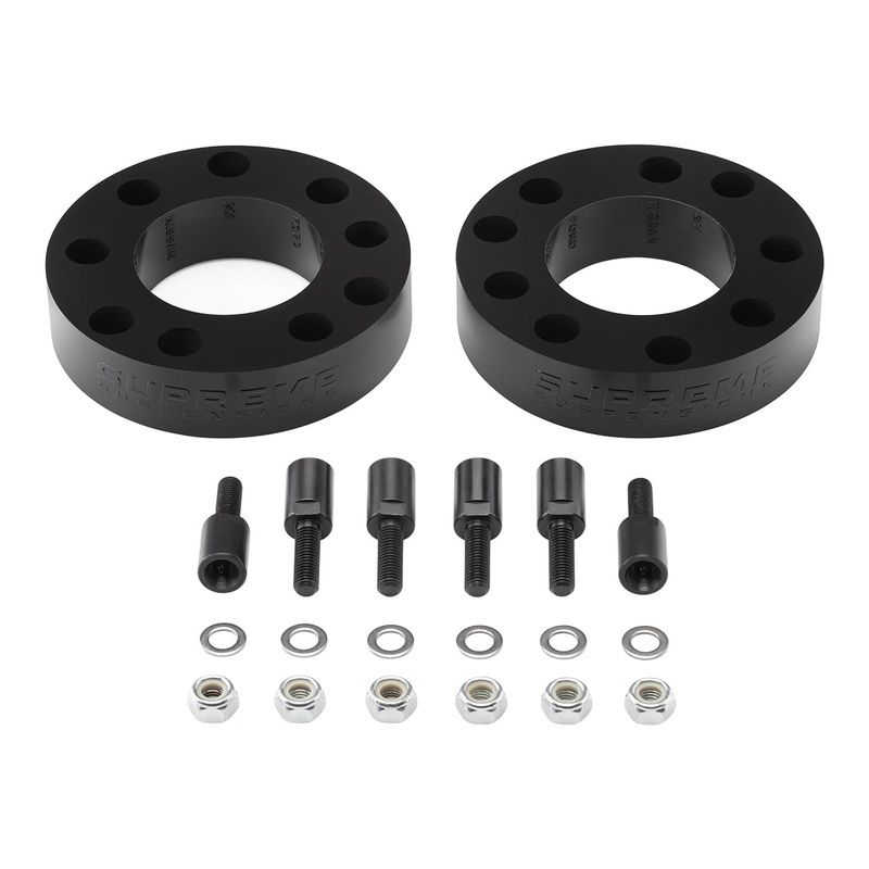 2007-2019 Chevy Tahoe 2″ Front Suspension Lift Strut Spacers with Stud Extenders 2WD 4WD