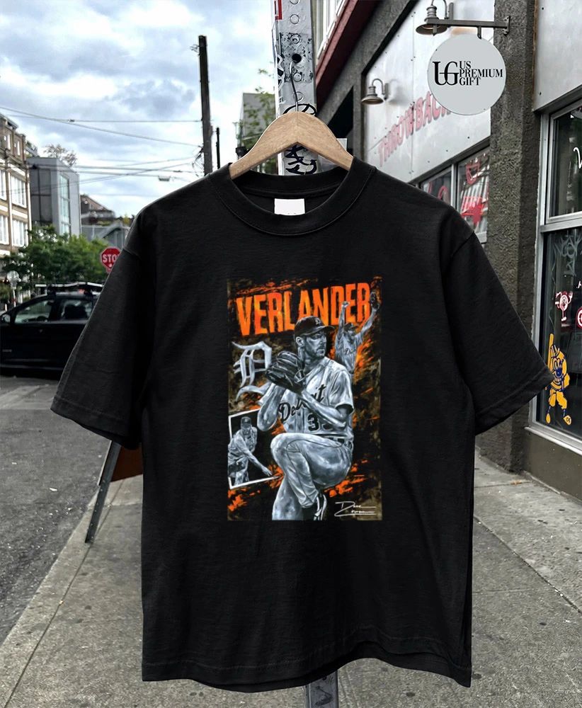 Justin Verlander Detroit Tigers baseball art shirt