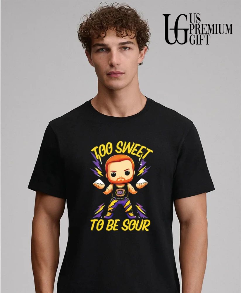 Landon Shugars Too Sweet to Be Sour caricature shirt