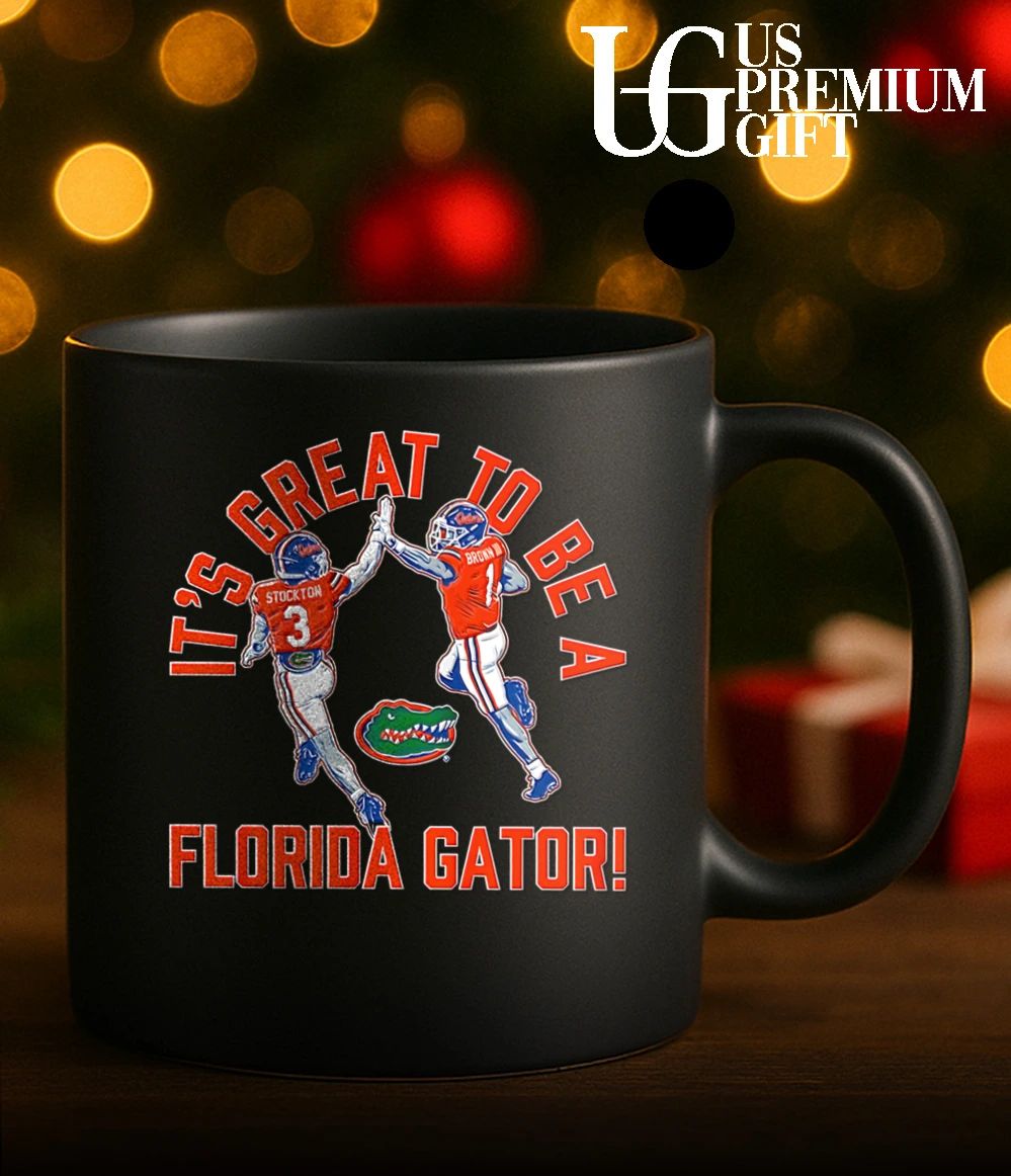 Vernell Brown III and Bailey Stockton high five it’s great to be a Florida Gators football shirt