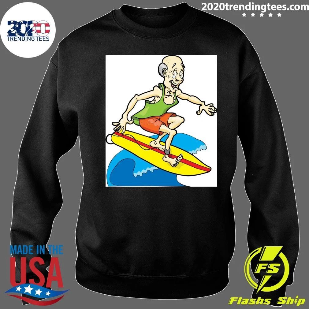 Retired Man Surfing Boomer Shirt