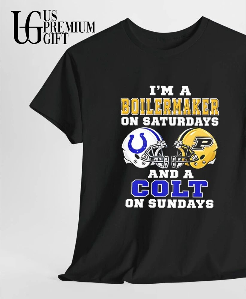I’m a Purdue Boilermakers on Saturdays and a Indianapolis Colts on Sundays helmet shirt