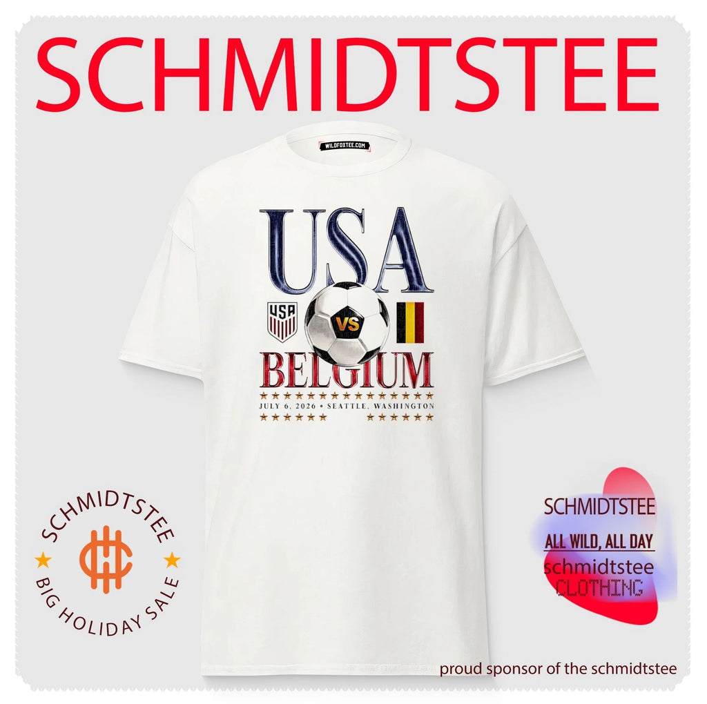 USA vs Belgium 2026 Match Up Seattle Washington shirt