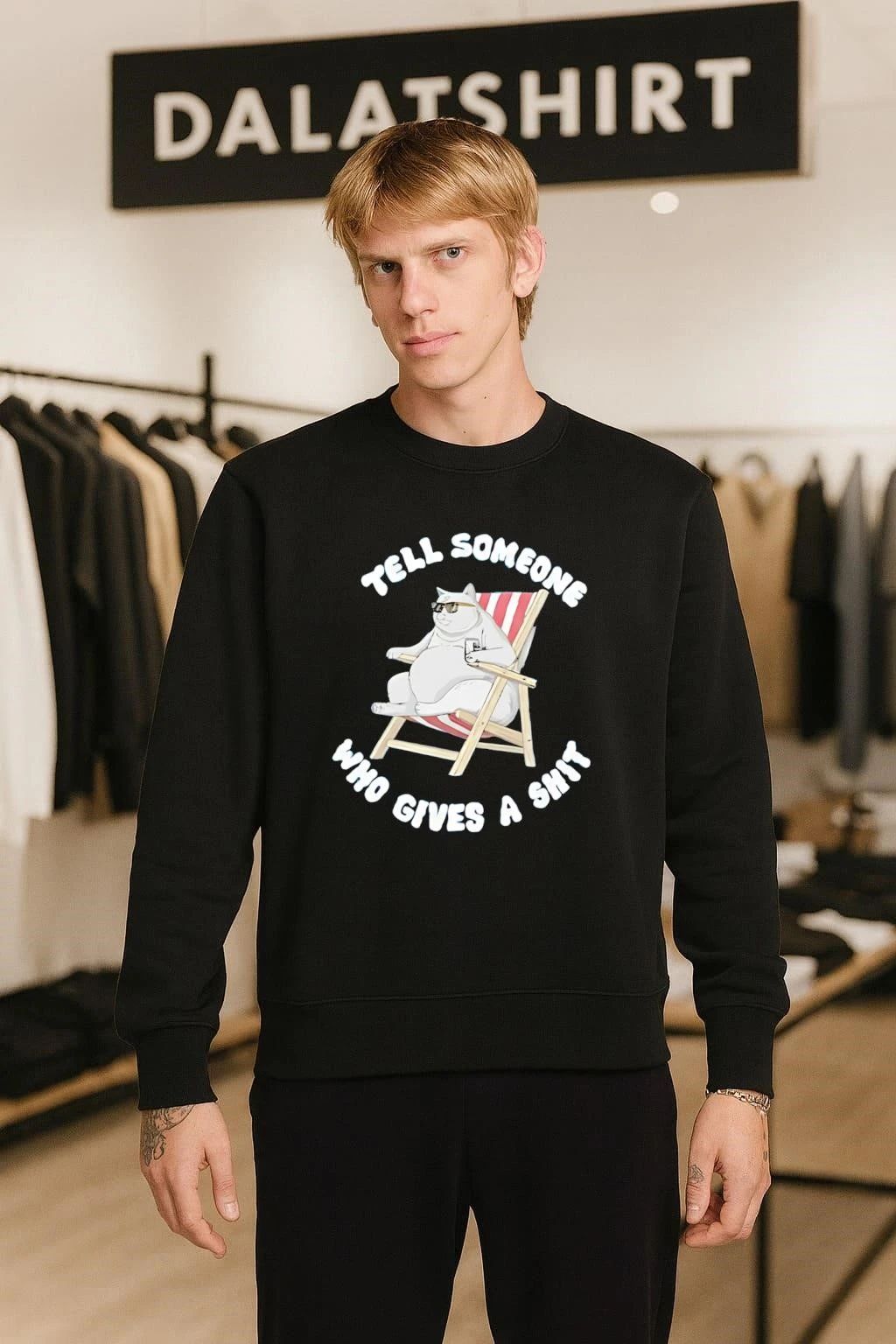 Cat Sunglasses Tell Someone Who Gives A Shit shirt