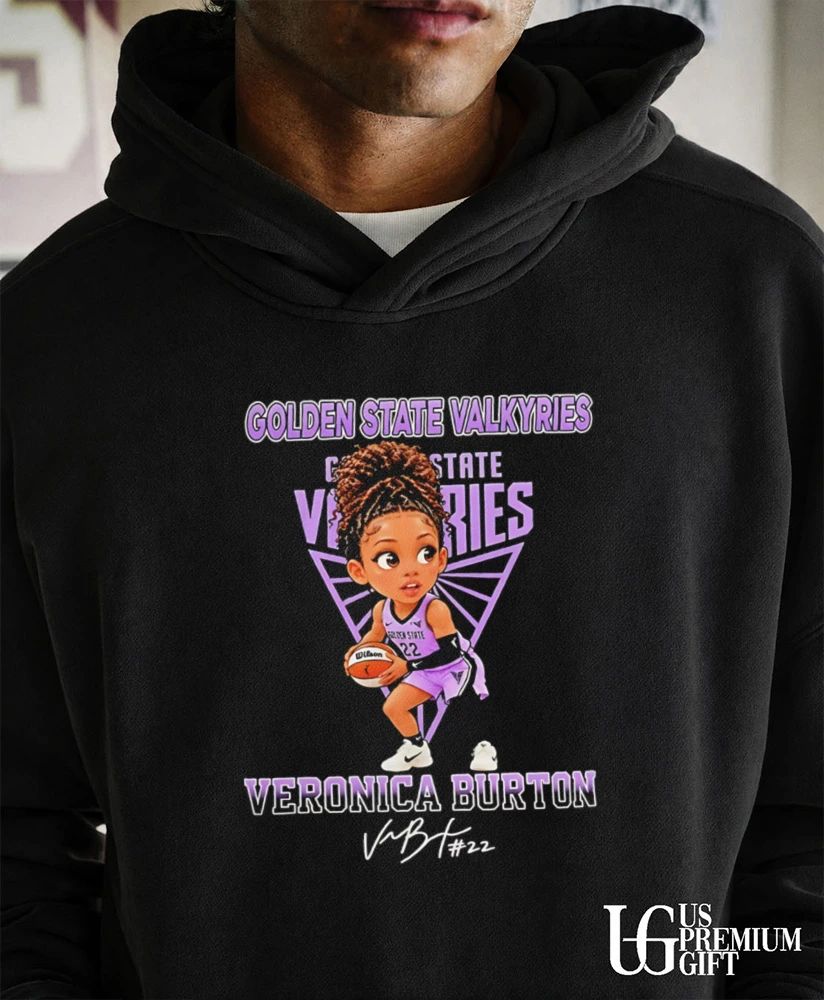 Veronica Burton Golden State Valkyries WNBA chibi signature shirt