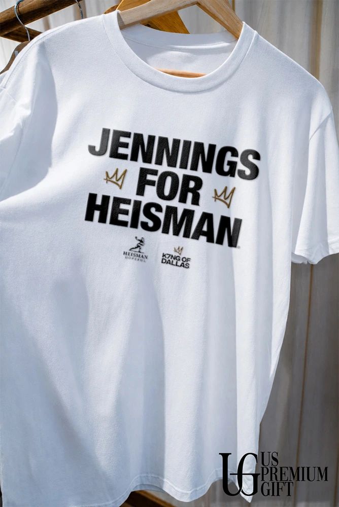 Kevin Jennings For Heisman SMU Mustangs football K7ing of Dallas shirt