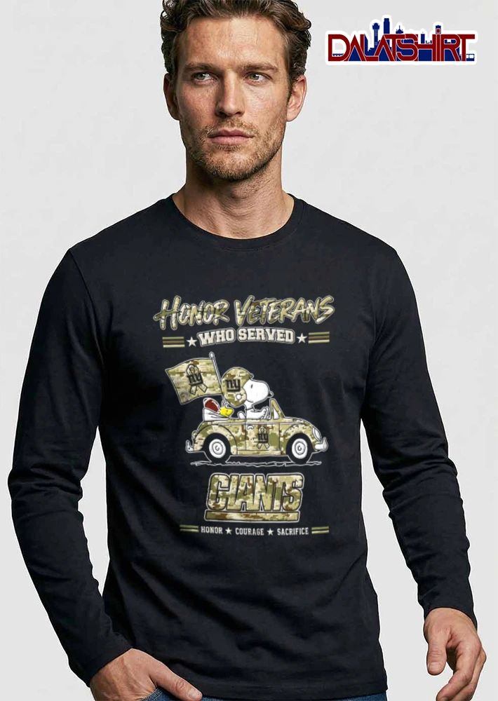 New York Giants x Peanuts Honor Veterans shirt