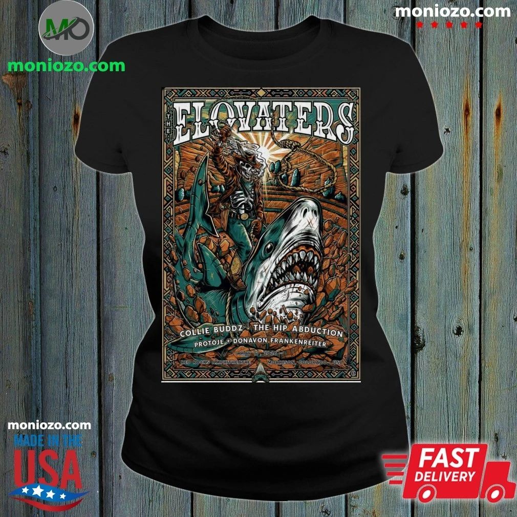 Original The Elovaters May 17 2026 Red Rocks Amphitheatre In Morrison CO Poster Shirt