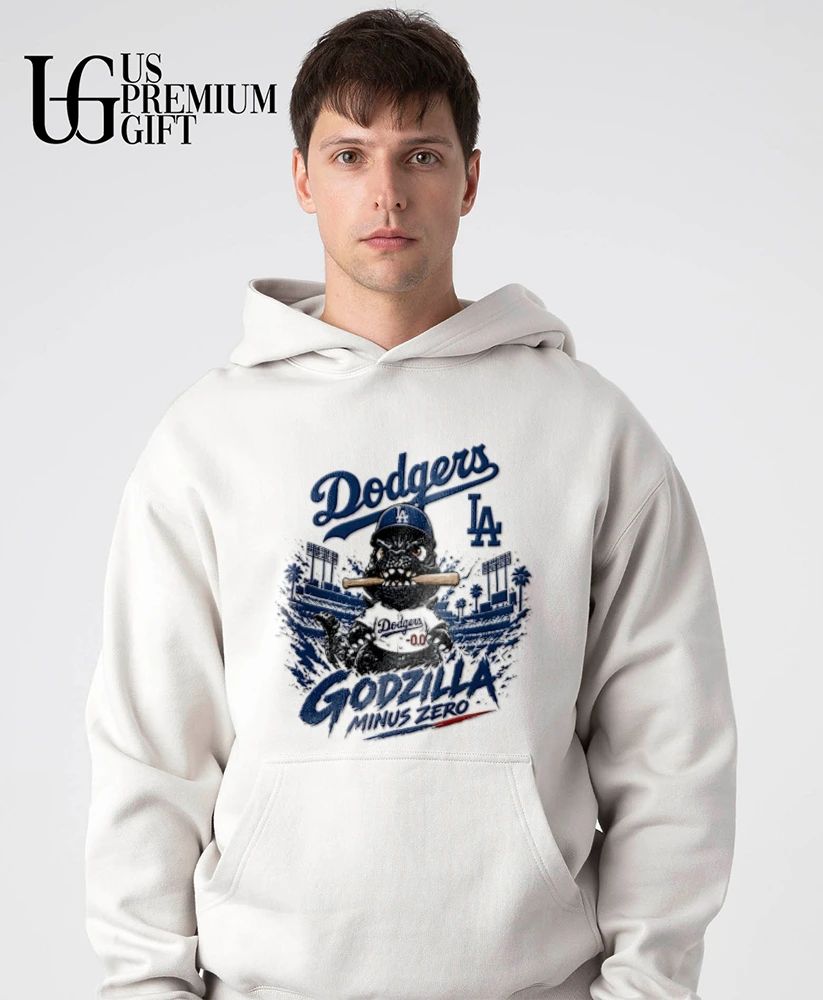 Godzilla Minus One Crossover Los Angeles Dodgers baseball 2026 shirt