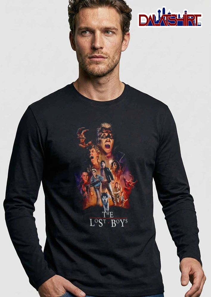 The Lost Boys vampires humans husky dog movie poster shirt