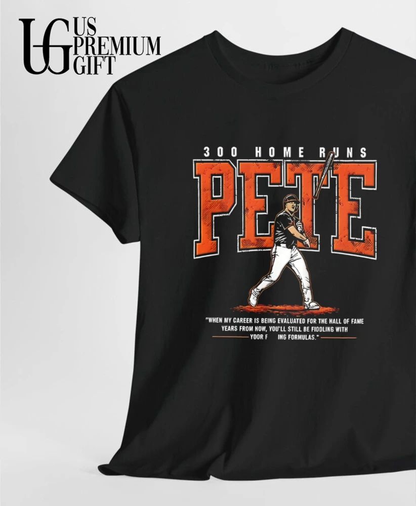 Pete Alonso 300th Home Runs Bat Throw Baltimore Orioles baseball shirt