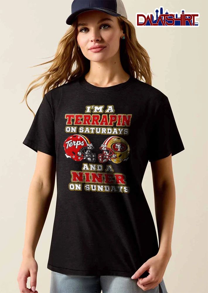 I Am A Terrapin On Saturdays And A Niner On Sundays shirt
