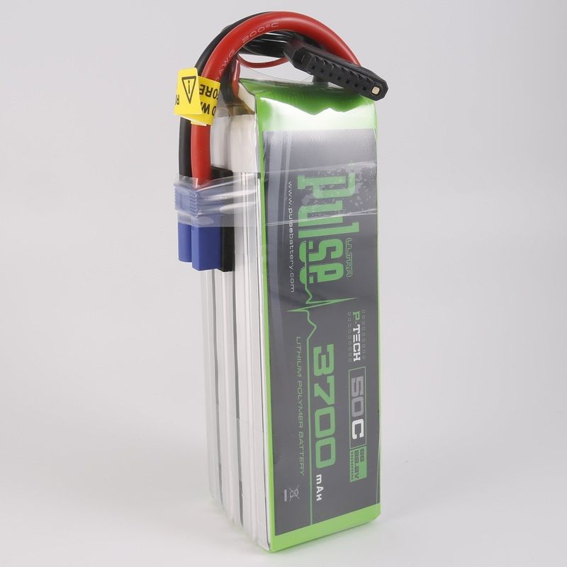 PULSE 3700mAh 50C 22.2V 6S P-Tech LiPo Battery – EC5 Connector