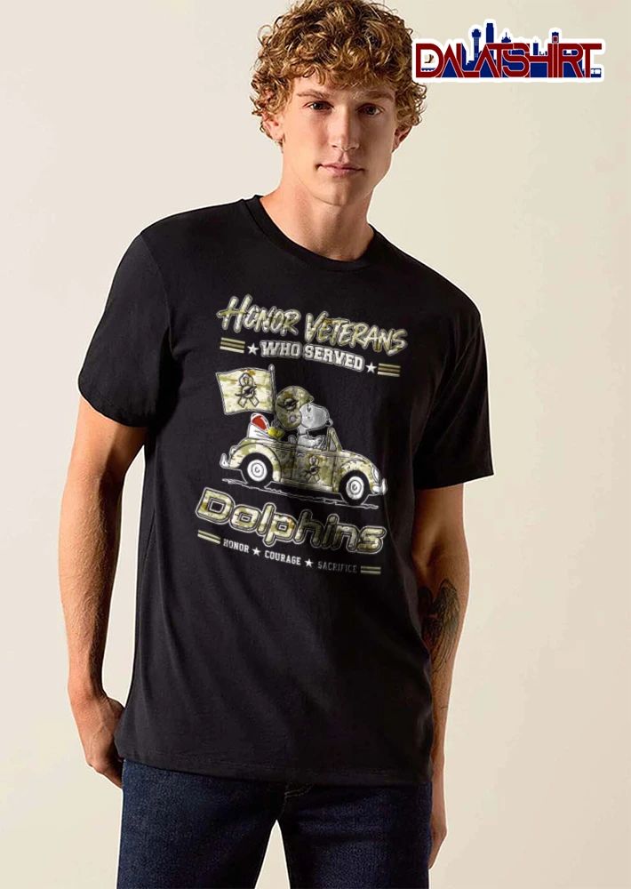 Miami Dolphins x Peanuts Honor Veterans shirt