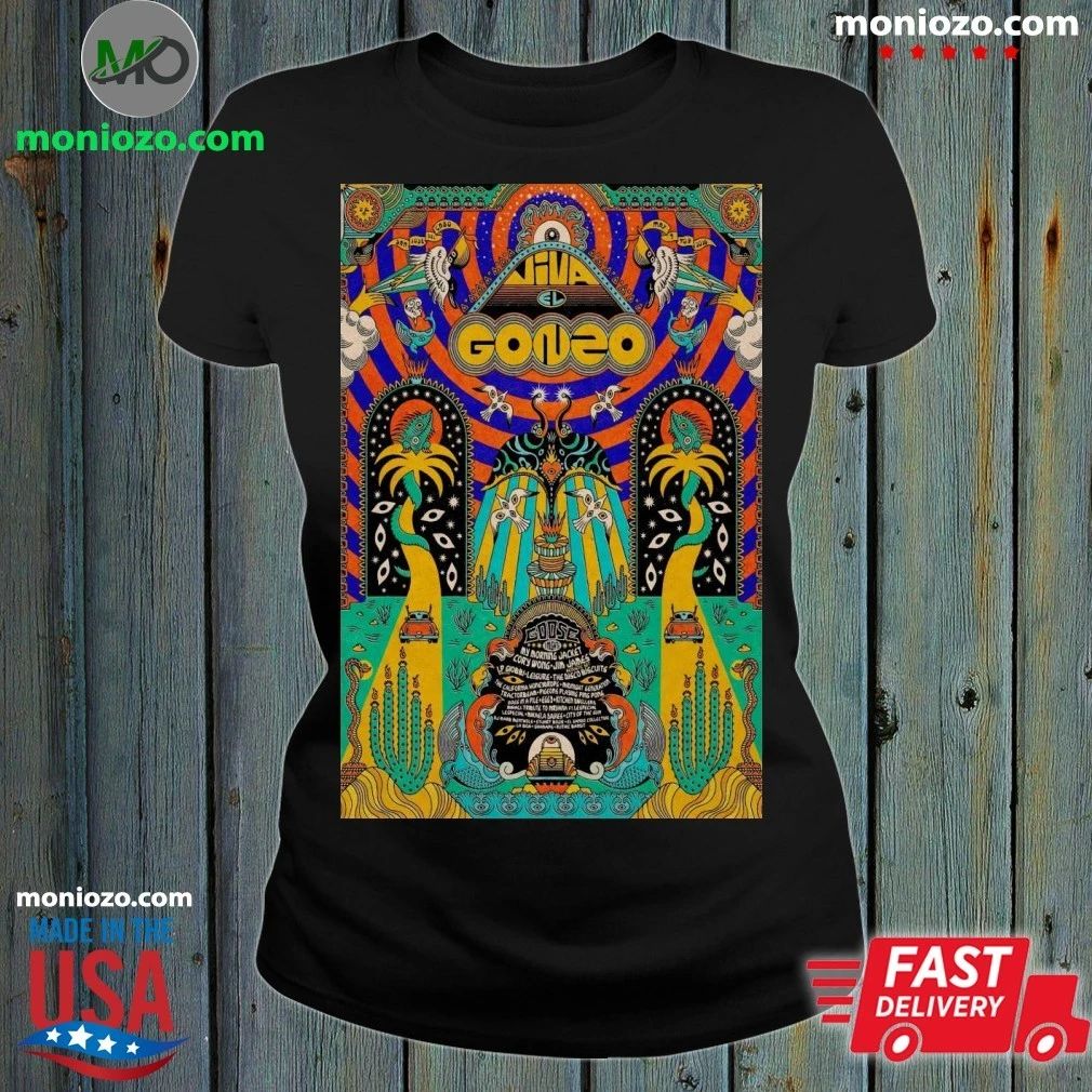 Viva El Gonzo 2026 Festival Lineup Poster At San Jose Del Cabo Mexico From May 7 To 9 2026 Shirt