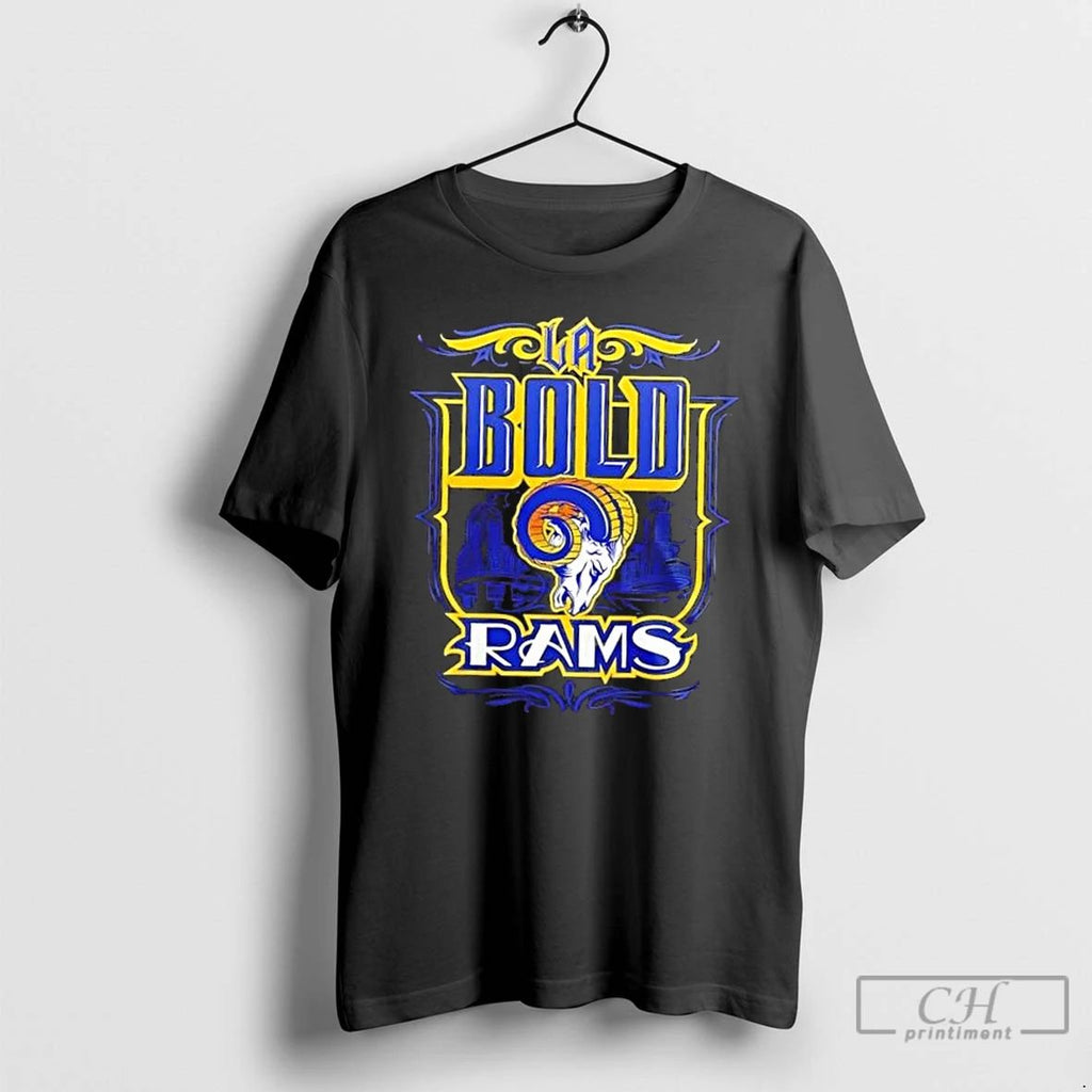 Classic La Bold Rams Mister Cartoon 2 Sided T Shirts Hoodie Longsleeve