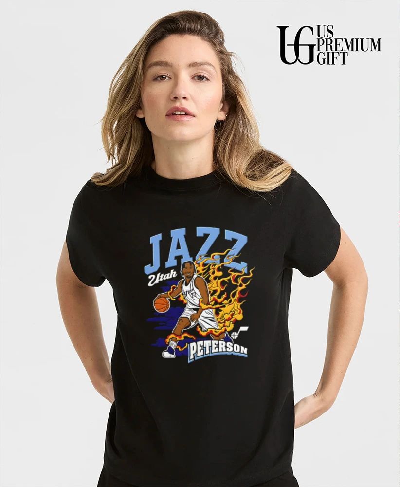 Darryn Peterson Utah Jazz NBA Fired Up shirt
