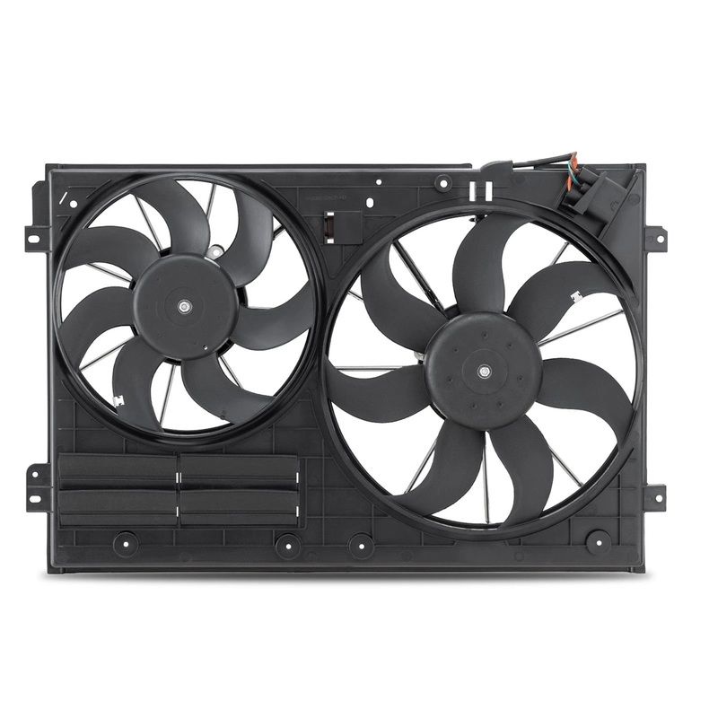 Dual Radiator Cooling Fan Assembly For Audi A3 TT VW Beetle Golf Jetta Passat Tiguan